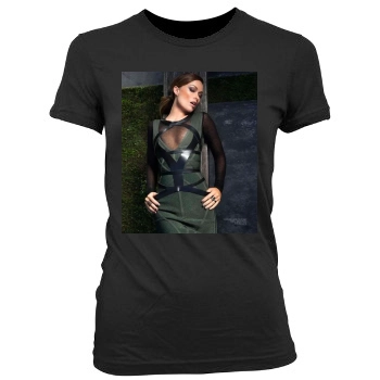 Olivia Wilde Women's Junior Cut Crewneck T-Shirt