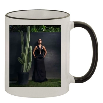 Olivia Wilde 11oz Colored Rim & Handle Mug