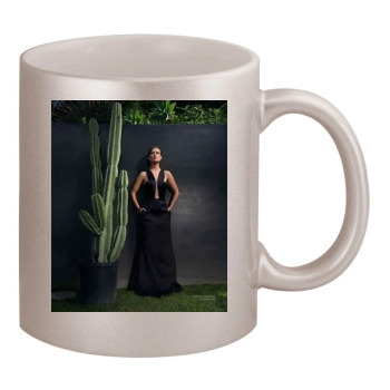 Olivia Wilde 11oz Metallic Silver Mug