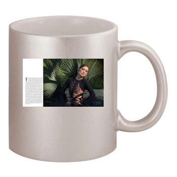 Olivia Wilde 11oz Metallic Silver Mug