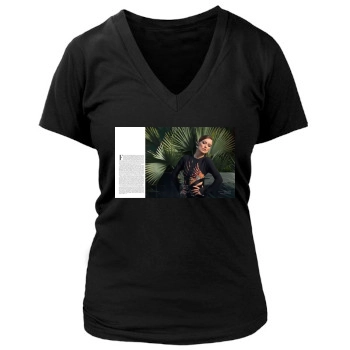 Olivia Wilde Women's Deep V-Neck TShirt