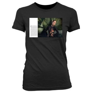 Olivia Wilde Women's Junior Cut Crewneck T-Shirt