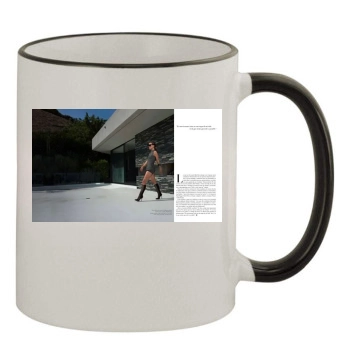 Olivia Wilde 11oz Colored Rim & Handle Mug