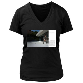 Olivia Wilde Women's Deep V-Neck TShirt