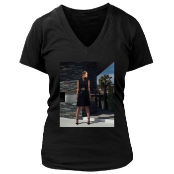 Olivia Wilde Women's Deep V-Neck TShirt