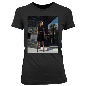 Olivia Wilde Women's Junior Cut Crewneck T-Shirt