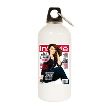 Olivia Wilde White Water Bottle With Carabiner