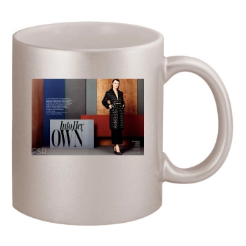 Olivia Wilde 11oz Metallic Silver Mug