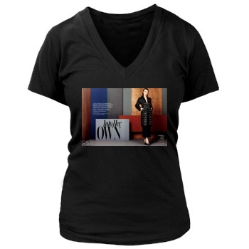 Olivia Wilde Women's Deep V-Neck TShirt