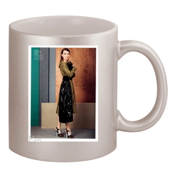 Olivia Wilde 11oz Metallic Silver Mug