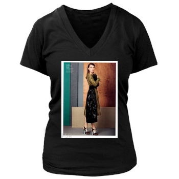 Olivia Wilde Women's Deep V-Neck TShirt