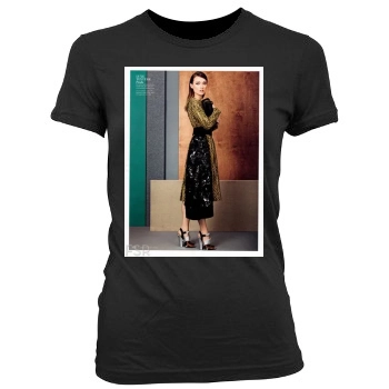 Olivia Wilde Women's Junior Cut Crewneck T-Shirt