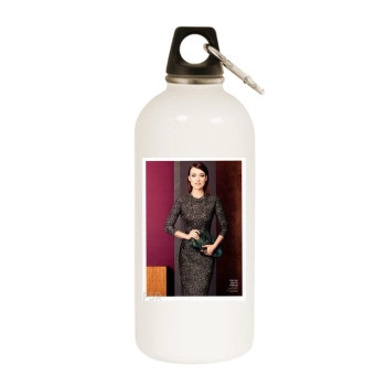 Olivia Wilde White Water Bottle With Carabiner