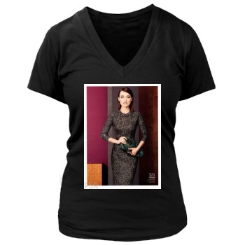 Olivia Wilde Women's Deep V-Neck TShirt