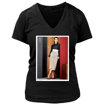 Olivia Wilde Women's Deep V-Neck TShirt