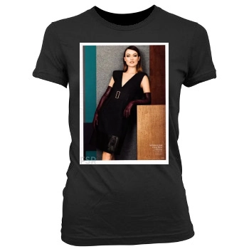 Olivia Wilde Women's Junior Cut Crewneck T-Shirt