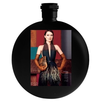 Olivia Wilde Round Flask