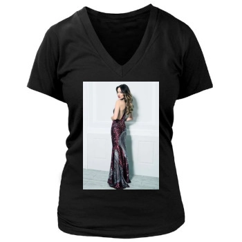 Olivia Wilde Women's Deep V-Neck TShirt