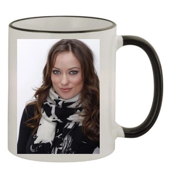 Olivia Wilde 11oz Colored Rim & Handle Mug