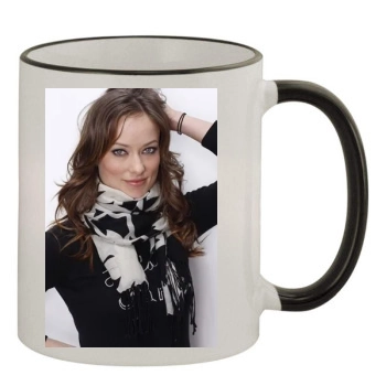 Olivia Wilde 11oz Colored Rim & Handle Mug