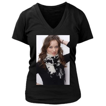 Olivia Wilde Women's Deep V-Neck TShirt