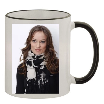 Olivia Wilde 11oz Colored Rim & Handle Mug