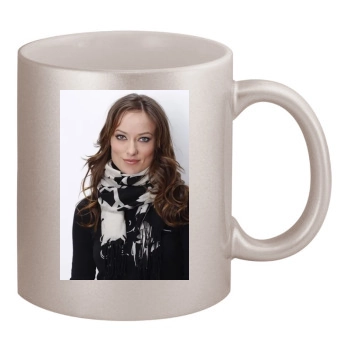 Olivia Wilde 11oz Metallic Silver Mug