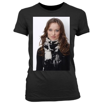 Olivia Wilde Women's Junior Cut Crewneck T-Shirt