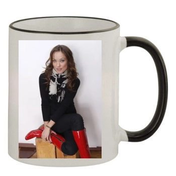 Olivia Wilde 11oz Colored Rim & Handle Mug