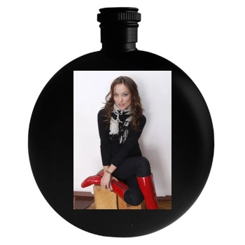 Olivia Wilde Round Flask