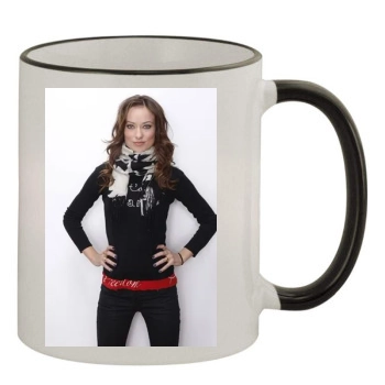 Olivia Wilde 11oz Colored Rim & Handle Mug