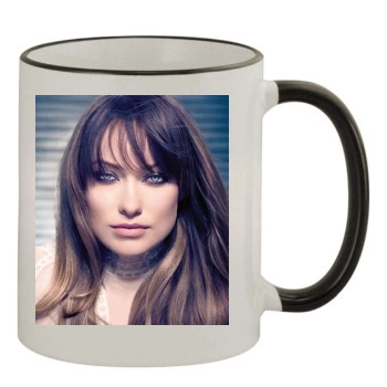 Olivia Wilde 11oz Colored Rim & Handle Mug