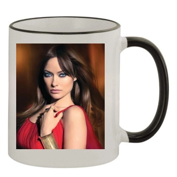 Olivia Wilde 11oz Colored Rim & Handle Mug