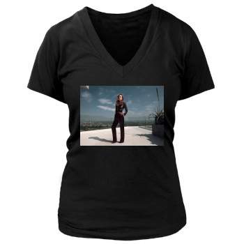 Olivia Wilde Women's Deep V-Neck TShirt