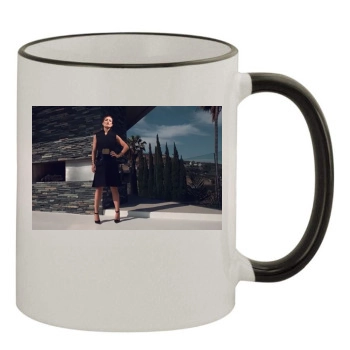 Olivia Wilde 11oz Colored Rim & Handle Mug