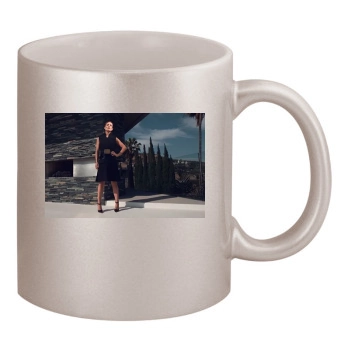 Olivia Wilde 11oz Metallic Silver Mug