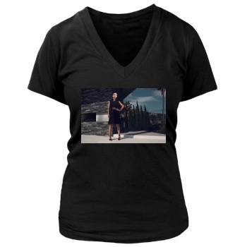 Olivia Wilde Women's Deep V-Neck TShirt