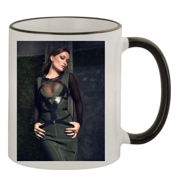 Olivia Wilde 11oz Colored Rim & Handle Mug