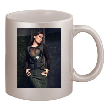 Olivia Wilde 11oz Metallic Silver Mug