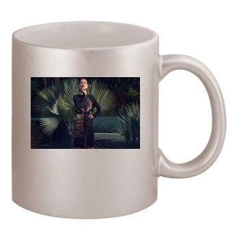 Olivia Wilde 11oz Metallic Silver Mug