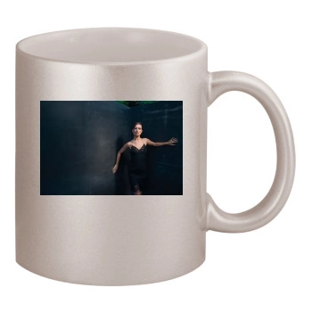 Olivia Wilde 11oz Metallic Silver Mug