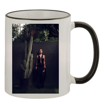 Olivia Wilde 11oz Colored Rim & Handle Mug