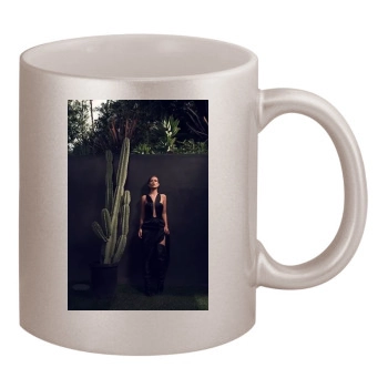 Olivia Wilde 11oz Metallic Silver Mug