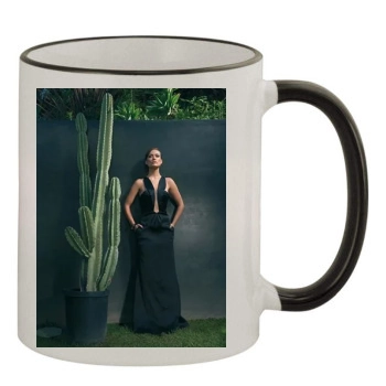 Olivia Wilde 11oz Colored Rim & Handle Mug