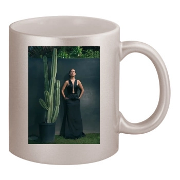 Olivia Wilde 11oz Metallic Silver Mug