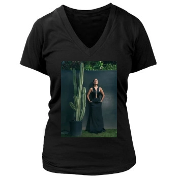 Olivia Wilde Women's Deep V-Neck TShirt