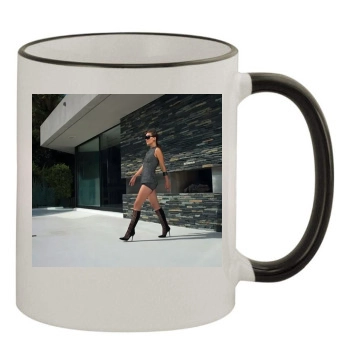 Olivia Wilde 11oz Colored Rim & Handle Mug