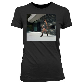 Olivia Wilde Women's Junior Cut Crewneck T-Shirt