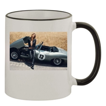 Olivia Wilde 11oz Colored Rim & Handle Mug