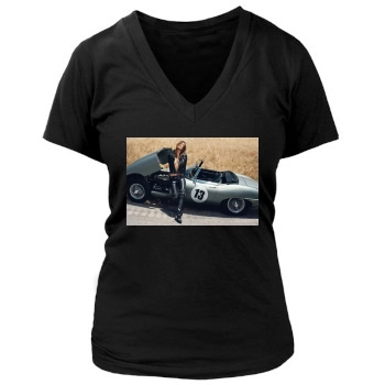 Olivia Wilde Women's Deep V-Neck TShirt